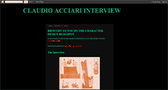 Desktop Screenshot of claudio-acciari-interview.blogspot.com