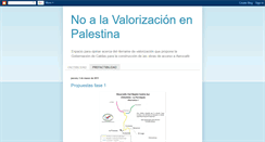 Desktop Screenshot of novalorizacionpalestina.blogspot.com