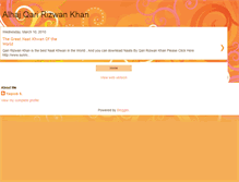 Tablet Screenshot of alhajqaririzwankhan.blogspot.com