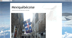 Desktop Screenshot of mexiquebecoise.blogspot.com