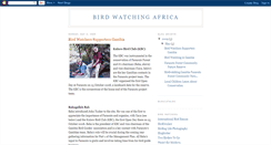 Desktop Screenshot of bird-watching-africa.blogspot.com