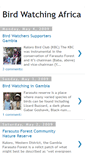 Mobile Screenshot of bird-watching-africa.blogspot.com