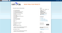 Desktop Screenshot of finalyearprojectsbanglore.blogspot.com