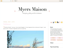 Tablet Screenshot of myersmaison.blogspot.com