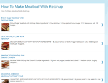 Tablet Screenshot of howtomakemeatloafwithketchup.blogspot.com