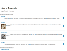 Tablet Screenshot of istoria-romaniei.blogspot.com