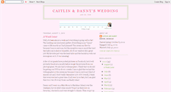 Desktop Screenshot of caitlinanddannyswedding.blogspot.com