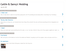 Tablet Screenshot of caitlinanddannyswedding.blogspot.com