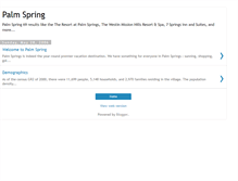 Tablet Screenshot of palm-spring.blogspot.com