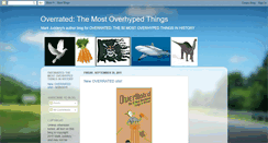 Desktop Screenshot of 50-most-overrated.blogspot.com