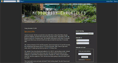 Desktop Screenshot of mediocrity-chronicles.blogspot.com