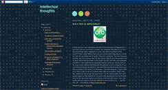 Desktop Screenshot of intellectualthoughts-jortiz.blogspot.com