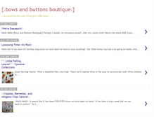 Tablet Screenshot of bowsandbuttonsboutique.blogspot.com