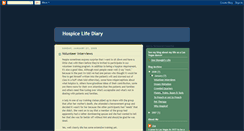 Desktop Screenshot of hospicelife.blogspot.com