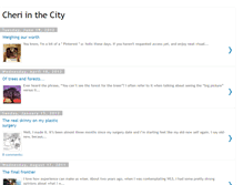 Tablet Screenshot of cheriinthecity.blogspot.com