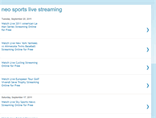 Tablet Screenshot of neosportslive-streaming.blogspot.com