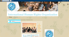 Desktop Screenshot of internationalhumanrightsorganization.blogspot.com