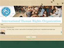 Tablet Screenshot of internationalhumanrightsorganization.blogspot.com