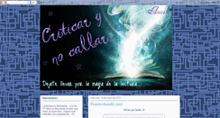 Desktop Screenshot of criticarynocallar.blogspot.com