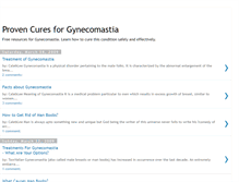 Tablet Screenshot of cures-for-gynecomastia.blogspot.com