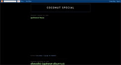 Desktop Screenshot of coconutspecial.blogspot.com