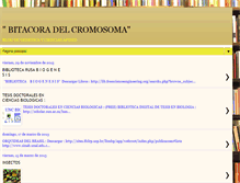 Tablet Screenshot of bitacoradelcromosoma.blogspot.com