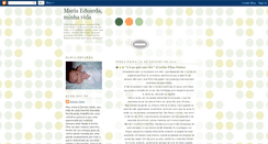 Desktop Screenshot of mariaeduardaminhavida.blogspot.com