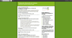 Desktop Screenshot of federacionciclismoextremadura.blogspot.com