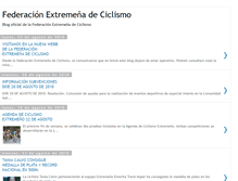 Tablet Screenshot of federacionciclismoextremadura.blogspot.com