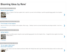 Tablet Screenshot of bloomingideasfromrene.blogspot.com