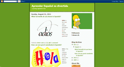 Desktop Screenshot of learningspanishisfun.blogspot.com