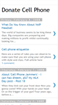 Mobile Screenshot of donate-cell-phone.blogspot.com