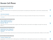 Tablet Screenshot of donate-cell-phone.blogspot.com