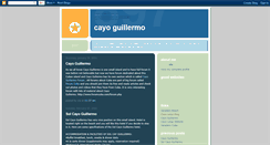 Desktop Screenshot of cayoguillermo.blogspot.com
