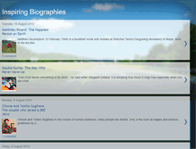 Tablet Screenshot of inspiringbiographies.blogspot.com