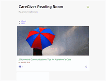Tablet Screenshot of caregiverreadingroom.blogspot.com