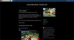 Desktop Screenshot of kaufbeurerpaddler.blogspot.com