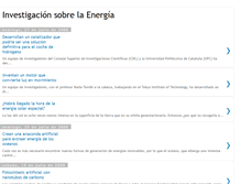 Tablet Screenshot of investigacionsobrelaenergia.blogspot.com