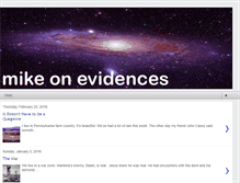 Tablet Screenshot of mikeevidences.blogspot.com