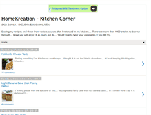 Tablet Screenshot of homekreation-recipes.blogspot.com
