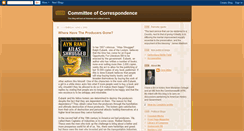 Desktop Screenshot of acommitteeofcorrespondence.blogspot.com
