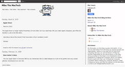 Desktop Screenshot of mikethemactechblog.blogspot.com