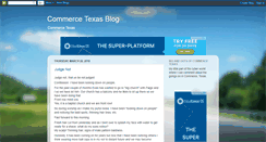 Desktop Screenshot of commercetexas.blogspot.com