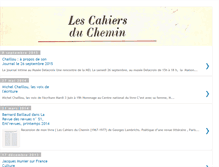 Tablet Screenshot of lescahiersduchemin.blogspot.com