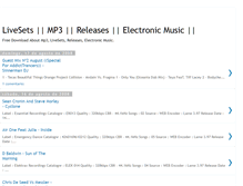 Tablet Screenshot of e-lectronicmusic.blogspot.com