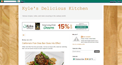 Desktop Screenshot of kylesdeliciouskitchen.blogspot.com