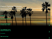 Tablet Screenshot of cancerfightingstrategies.blogspot.com