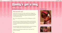 Desktop Screenshot of maddysgotablog.blogspot.com