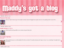 Tablet Screenshot of maddysgotablog.blogspot.com