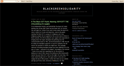 Desktop Screenshot of blackgreensolidarity.blogspot.com